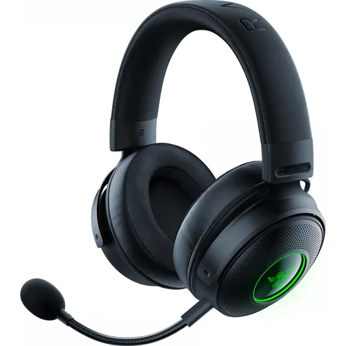 Razer Kraken V3 Pro - Kabelloses Gaming-Headset mit 7.1 Surround Sound, Taptic Technology für immersives Spielerlebnis und optimalen Tragekomfort