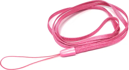 Halsband Umhängeband Trageband mit Schlaufe in Pink für Smartphone MP3-Player