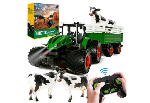 Ferngesteuerter Traktor mit Anhänger