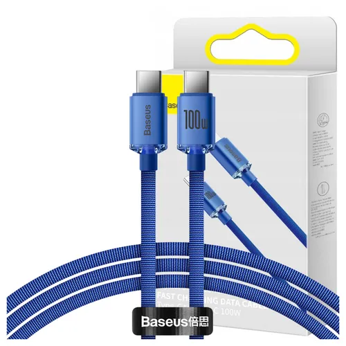 BASEUS USB-C-KABEL 100 W 1,2 M FÜR HANDYS UND LAPTOPS SCHNELLES LADEN 1,2 M