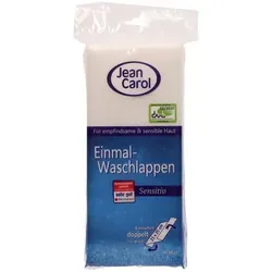 Jean Carol Einmal-Waschlappen Sensitiv, 28 Stück