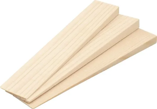 Holzkeile 14 x 2,3 x 1,0 cm Fichte - 12 Stück  Keil