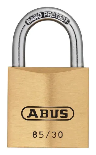 ABUS Vorhangschloss Messing 85/30 glänzend-0409 - 02445