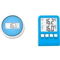 SUMMER FUN Schwimmthermometer Digitales Pool Thermometer - Digitales Funk Pool Thermometer für Teich oder Schwimmbad, mit einer Übertragungsreichweite von bis zu 60 m und Anzeige von Minimum/Maximum Werten.