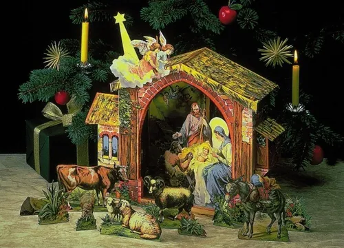 Aue Verlag Modellbausatz Große Weihnachtskrippe von Aue Verlag