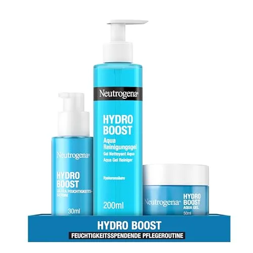 Neutrogena Hydro Boost Gesichtspflege Set – 3-teiliges Geschenkset für intensive Feuchtigkeit