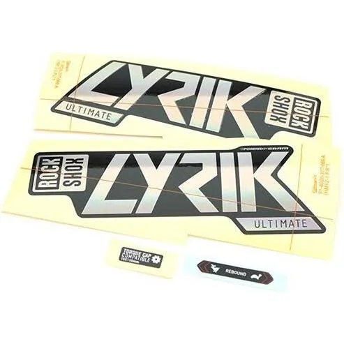 RockShox Aufklebersatz für Lyrik Ultimate 2021 - Individualisieren Sie Ihr Bike - Kleinteile zur Personalisierung Ihres Fahrrads mit hochwertigem Aufklebersatz für Lyrik Ultimate Modell 2021 von RockShox. Verleihen Sie Ihrem Bike einen individuellen Look!