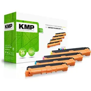KMP Toner Multipack TN-243BKCMY für Brother - Kompatibles Tonermultipack für Brother-Drucker, bietet hohe Druckqualität und optimale Tonerhaftung bei maximaler Zuverlässigkeit.