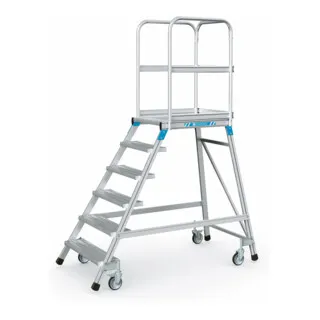 ZARGES Podesttreppe einseitig 6 Stufen von ZARGES