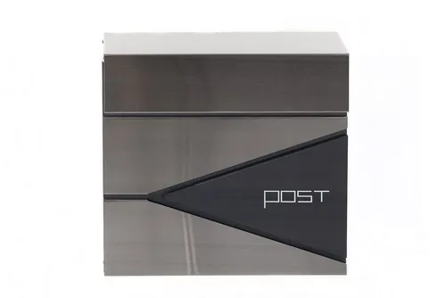 BIRENDY Briefkasten Briefkasten Zeitungsrohr Stahl 37cm Edelstahl HPB932 Wandbriefkasten