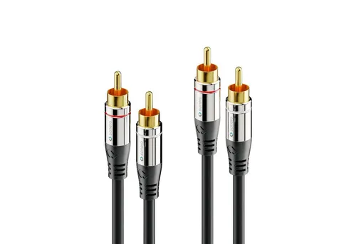 sonero sonero® Premium Cinch Audiokabel, 2x Cinch Stecker auf 2x Cinch Stecke Audio-Kabel
