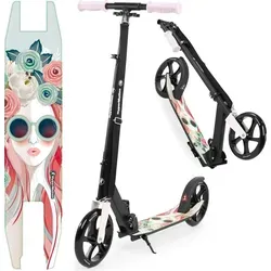 HyperMotion Doppelrad-Scooter Vibe für Kinder und Jugendliche - Kickscooter für Kinder ab 7 Jahren, klappbar und höhenverstellbar, maximales Gewicht 100 kg, ideal für stylische Outdoor-Abenteuer.