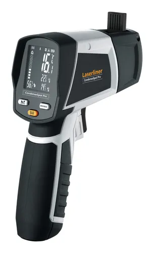 Laserliner Infrarot-Thermometer CondenseSpot Pro - Infrarotthermometer zur präzisen Lokalisierung von Wärmebrücken und Kondensationsfeuchte, verhindert Schimmelbildung und überträgt Messdaten direkt auf Ihr Handy.