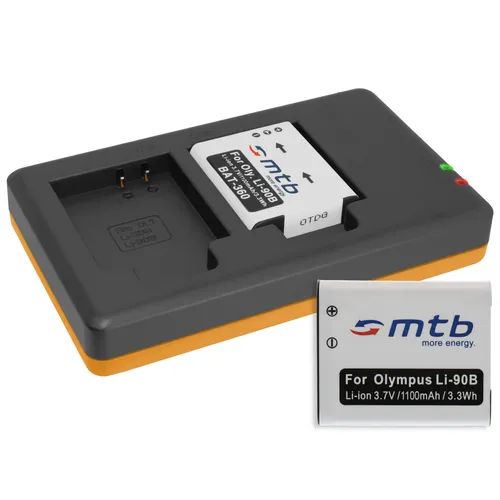 Akkus + Dual-Ladegerät Li-90b/Li-92B für Olympus SH-50,60/XZ-2/Tough TG-1,TG-2 2