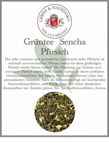 Grüntee  Sencha Pfirsich 1 kg - Pfirsich