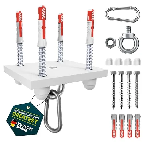 Yourkon Wand- & Deckenhalterung Greatest Weiß für Boxsäcke von Yourkon