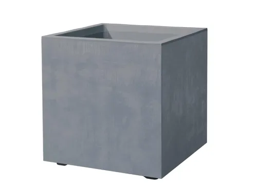 Deroma Pflanzkasten Quadro Millenium 39 x 39 x 39 cm, Aschgrau - Garten-Zubehör: Moderner Pflanzkasten aus hochwertigem Material, ideal für kreative Garten- und Balkon-Gestaltung.