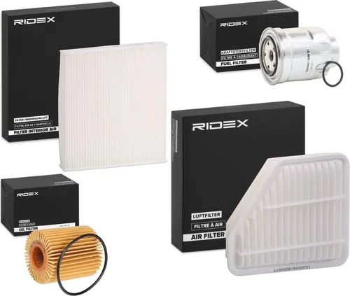 RIDEX Filterset Inspektionspaket Filtersatz für TOYOTA AURIS (NRE15, ZZE15, ADE15, ZRE15, NDE15) AVENSIS Station Wagon (ZRT27, ADT27) Verso (R2) AURIS
