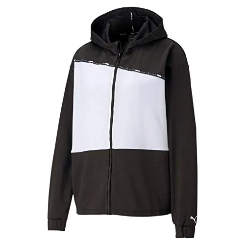 Puma Damen Trainingsjacke Train Logo Ultra Knit Jacket 520289 Puma Black-Puma White L