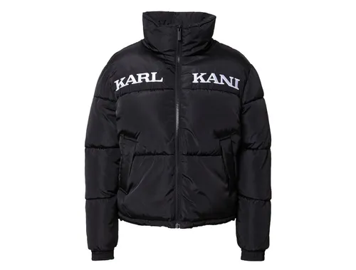 Karl Kani Retro Essential Puffer Jacke - Winterjacke in Schwarz XL - Funktionsjacken mit gefüttertem Stehkragen und elastischen Bündchen für optimalen Komfort. Oversized Passform und stylische Logostickerei machen diese Jacke zum Must-Have für kalte Tage.