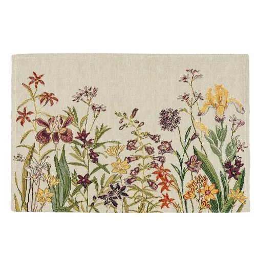 SANDER Flowery Gobelin-Tischset Platzset Platzdeckchen Blumen Frühling 32x48 cm