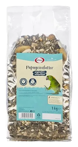 Elles Premium Papageienfutter 4x2,5kg I 100% natürlich, ohne Zusätze I Artgerechte, nährstoffreiche Mischung aus Kernen, Saaten & Nüssen I Optimale Energie & Vitalität (4 x 2,5 kg)
