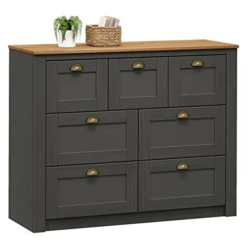 IDIMEX Sideboard BOLTON, Kiefernholz mit 7 Schubladen von IDIMEX