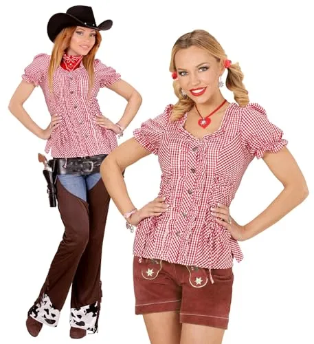W WIDMANN MILANO Party Fashion - Bluse, Bayerin, Trachtenbluse, Damenhemd, Bierfest, Cowgirl, Sheriff