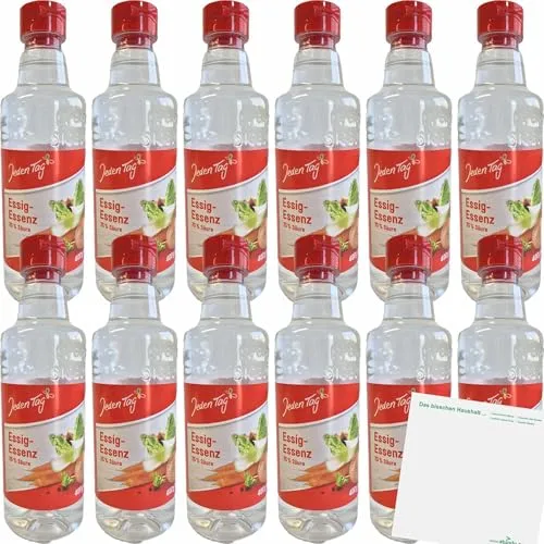usy Bundle für Jeden Tag Essigessenz 25% Säure 12er Pack (12x400g Flasche) + usy Block