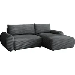 MIRJAN24 Ecksofa Bello - Stilvolle L-Form mit Schlaffunktion und Bettkasten - Ecksofa Bello in L-Form, ideal für Wohnzimmer. Ausziehbar mit Bettkasten, bequem und funktional. Maße: 267x177 cm, Schlaffläche 207x138 cm.