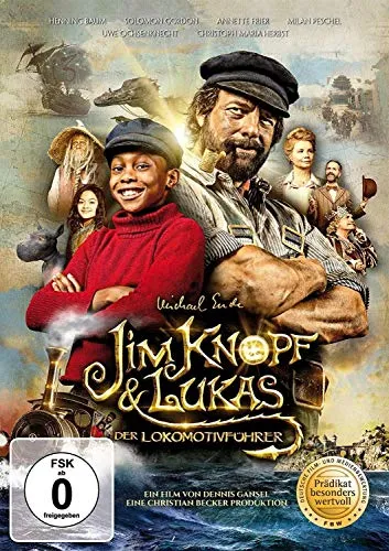Jim Knopf & Lukas der Lokomotivführer - Abenteuerfilm für die ganze Familie, freigegeben ohne Altersbeschränkung, ideal für einen gemütlichen Filmabend.