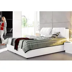 Polsterbett MAINTAL, weiß, 152x223cm