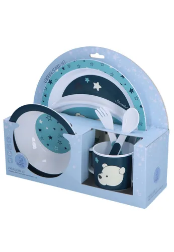 Sterntaler Kindergeschirr Set Eisbär Elia in türkis von Sterntaler