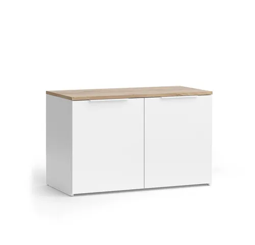 Vicco Highboard Wido, Weiß/Sonoma in weiß von Vicco