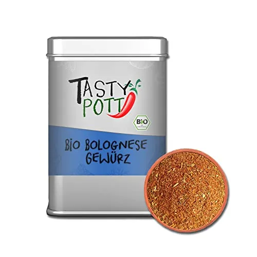 Tasty Pott Gewürzmischungen 3 I Gewürze I Kaffeegewürz I Smoothie I Kräutermischungen I Dip I Soße (Bio Bolognese Gewürz 80g)