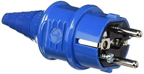 Mennekes 101700014 Schuko-Steckdosen, 16 A / 230 V, Schutzart IP 44, Blau