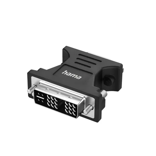 Hama Adapter DVI-I Stecker (18+5) auf VGA-Buchse, Full-HD 1080p 60Hz, Video, PC