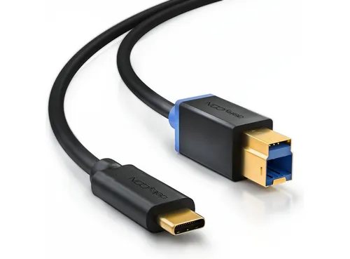 deleyCON deleyCON 1,5m USB C Kabel Datenkabel USB 3.0 USB-B zu USB-C Computer Tintenstrahldrucker