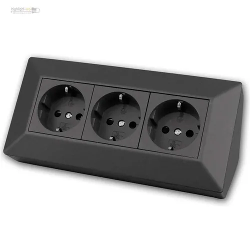 Steckdosen Schwarz von World Trading Net