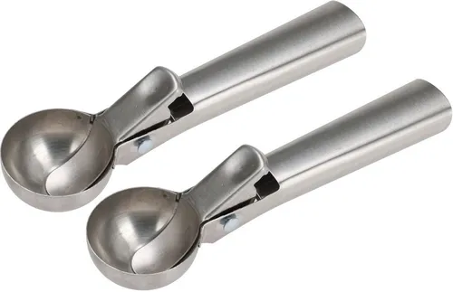 Koopman Eisportionierer Edelstahl Ø 4,8CM 2 er Set, Edelstahl, Eislöffel, 2 Stk, Ø 4,8cm, Eisformer