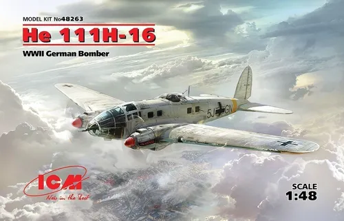 ICM 1:48 48263 He 111H-16, WWII German Bomber - NEU