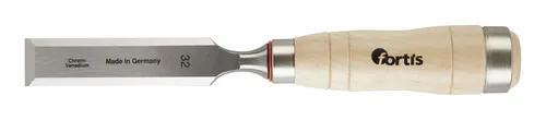 Fortis Zimmermannsbeitel 40 mm Holzheft - Präziser Beitel für Holzarbeiten, mit langlebigem Holzheft für optimalen Komfort und Kontrolle bei der Bearbeitung.
