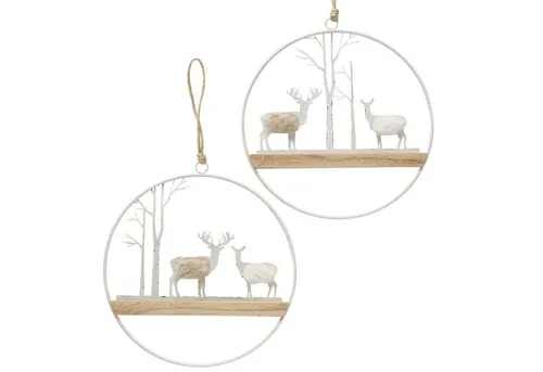 MamboCat Dekohänger B./2 2tlg Set Deko-Anhänger Forrester aus Holz & Metall - 2026861