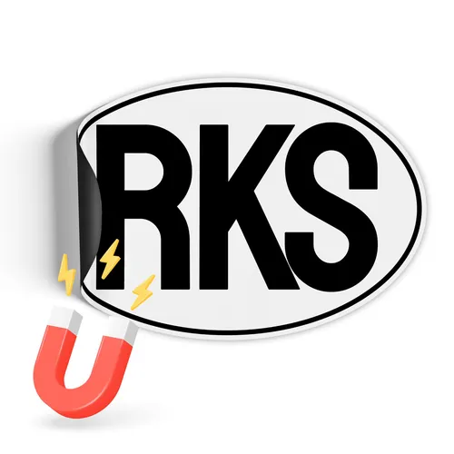 Länderkennzeichen 17,5x11,5cm nach DIN EU-Norm Magnetschild RV005-18 Kosovo