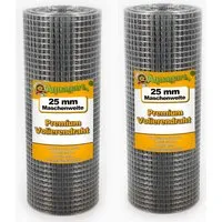 Aquagart® Volierendraht Hasendraht 50m x 0,5m - Maschendraht für vielseitigen Einsatz – robust und feuerverzinkt für hohe Langlebigkeit. Ideal als Hasendraht oder für die Umzäunung von Beeten.
