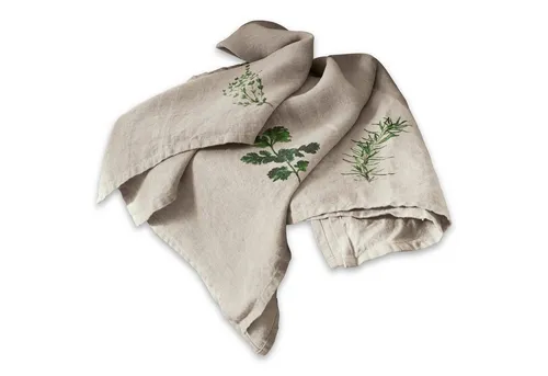 LOBERON Geschirrtuch 3er Set Herbal Gardens in beige von Mirabeau