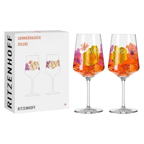 Ritzenhoff Gläser-Set Sommerrausch Deluxe Aperitifglas 2er Set - Gläser-Sets aus hochwertigem Kristallglas, perfekt für stilvolle Aperitifs und besondere Anlässe.