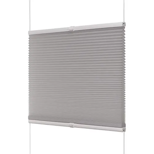 Ventanara® Plissee ohne Bohren, 75 x 130 cm, grau Wabe in grau von Ventanara