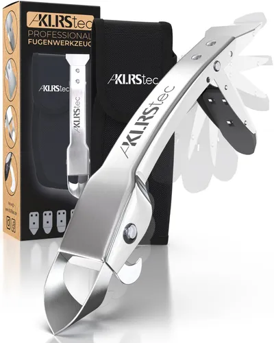 Professional Fugenglätter Werkzeug - 4 in 1 Fugenkratzer aus 100% Edelstahl - Fugbretter & -schieber, robust und vielseitig für präzise Fugenbearbeitung, ideal für Profis und Heimwerker.