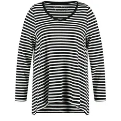 Samoon Langarmshirt Schwarz Größe 48 von Samoon